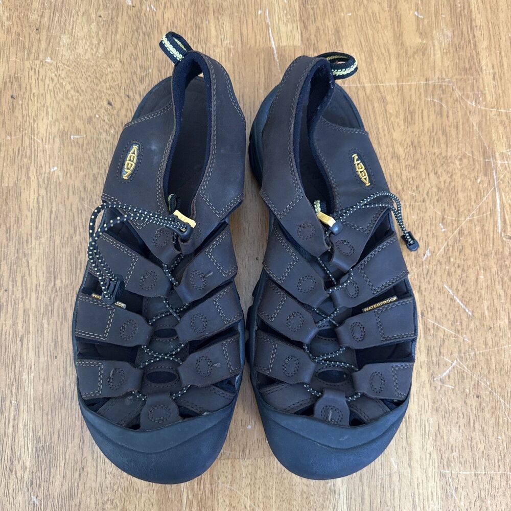 Keen Newport Sandals Leather Waterproof Shoe Outdoor Hiking Safety Toe Shoe 11